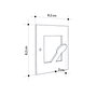 Wallity Kaly Metal Square Hanger - Negro